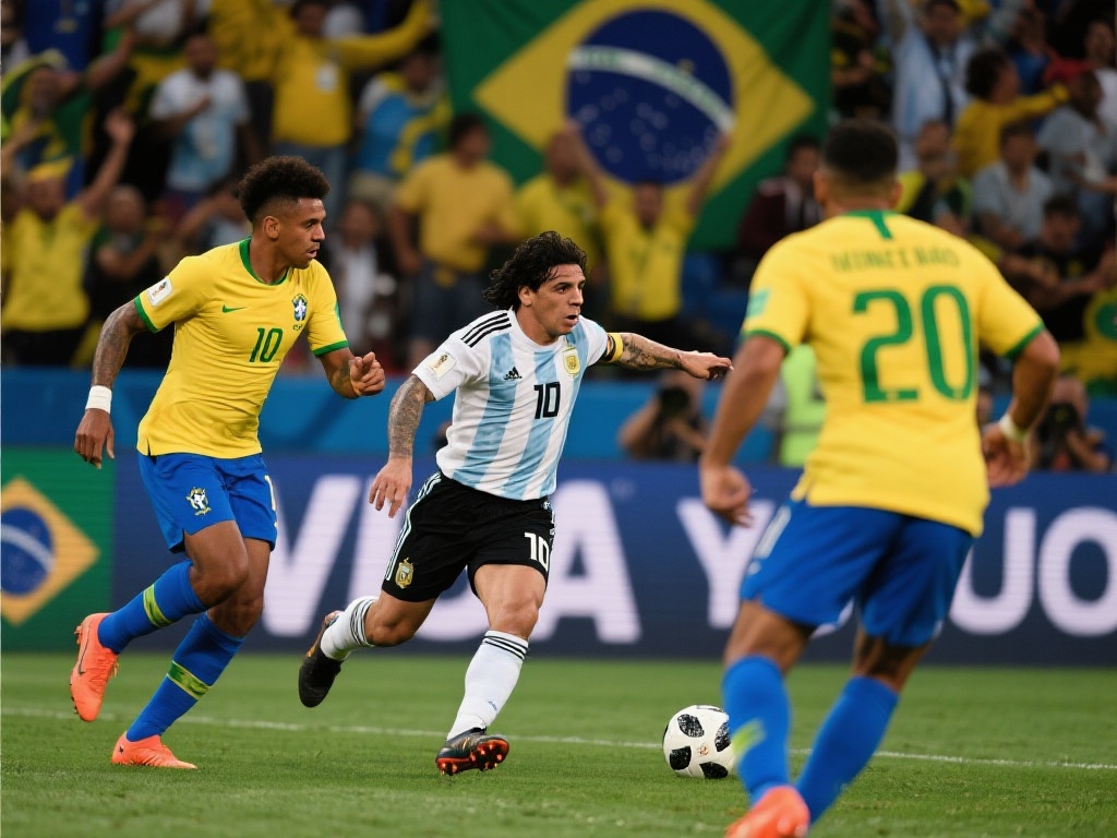 全球瞩目！巴西与阿根廷再续足球世纪大战